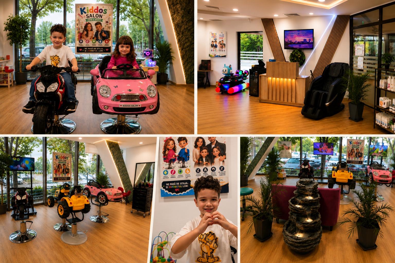 Happy kid at salon